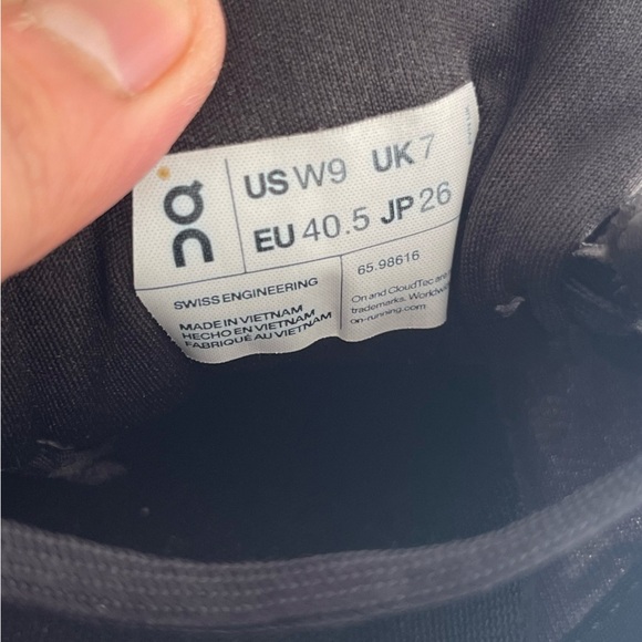 On Cloud Cloudgo Black Womens 9W - Picture 8 of 8